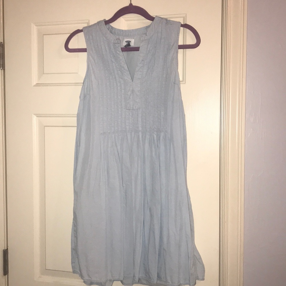 Chambray Sleeveless Dress